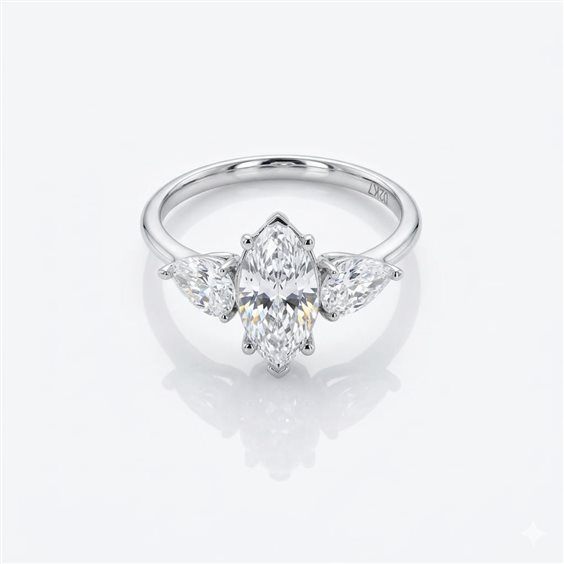 Anello Ama Donna in Oro bianco Diamante Lab Grown 1.73 Ct AMA-AN-503-16 - AMA-AN-503-16